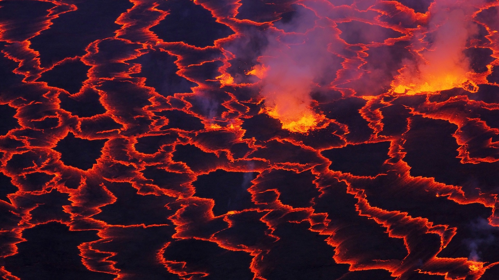 Wallpaper Volcanoes Lava