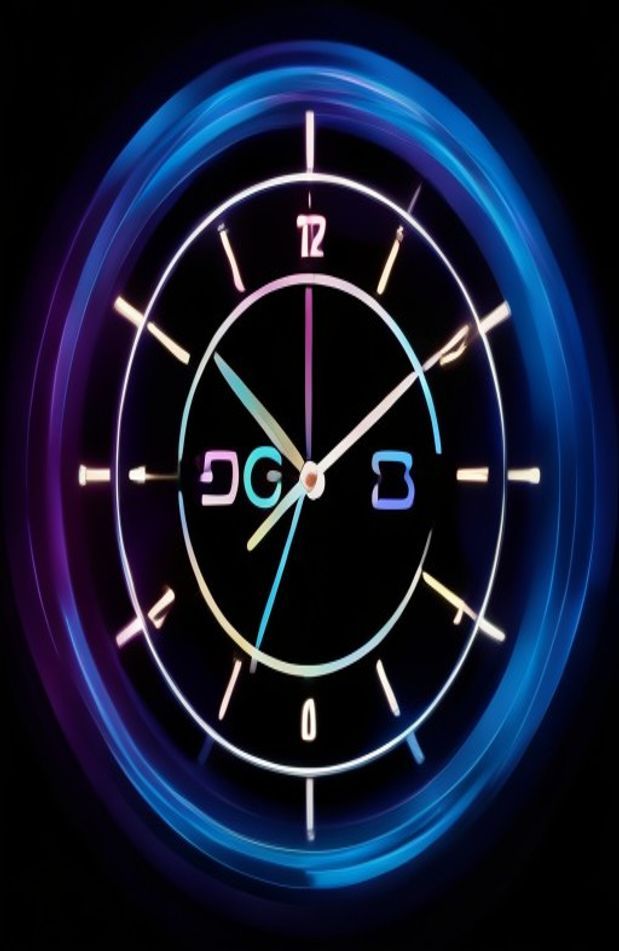 Digital Clock Wallpaper