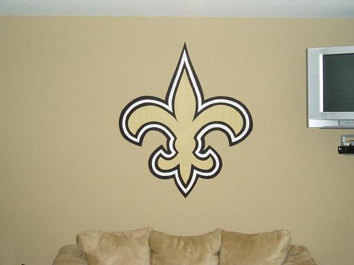 New Orleans Saints Wallpaper Mural Nfl Football Decoration
