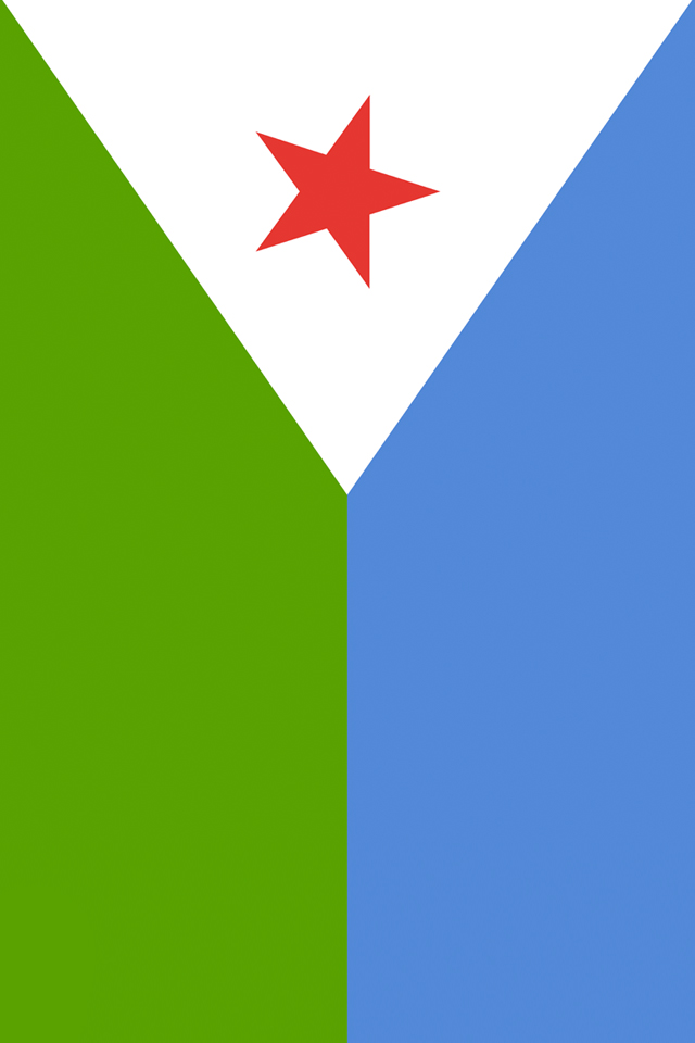 Djibouti Flag iPhone Wallpaper HD