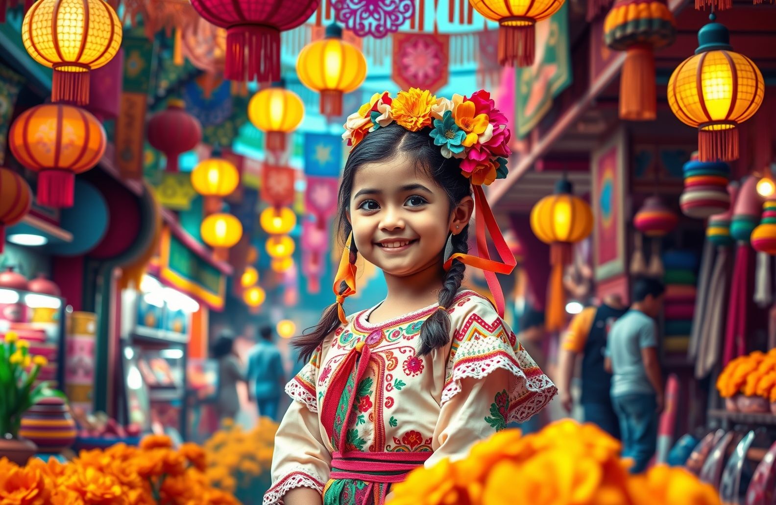 Mexican Girl Wallpaper