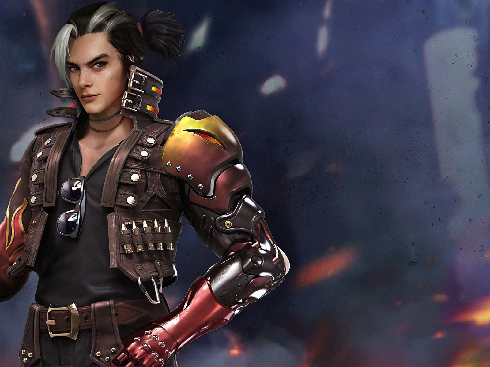 Hayato Garena Fire 4k Wallpaper Resolution HD