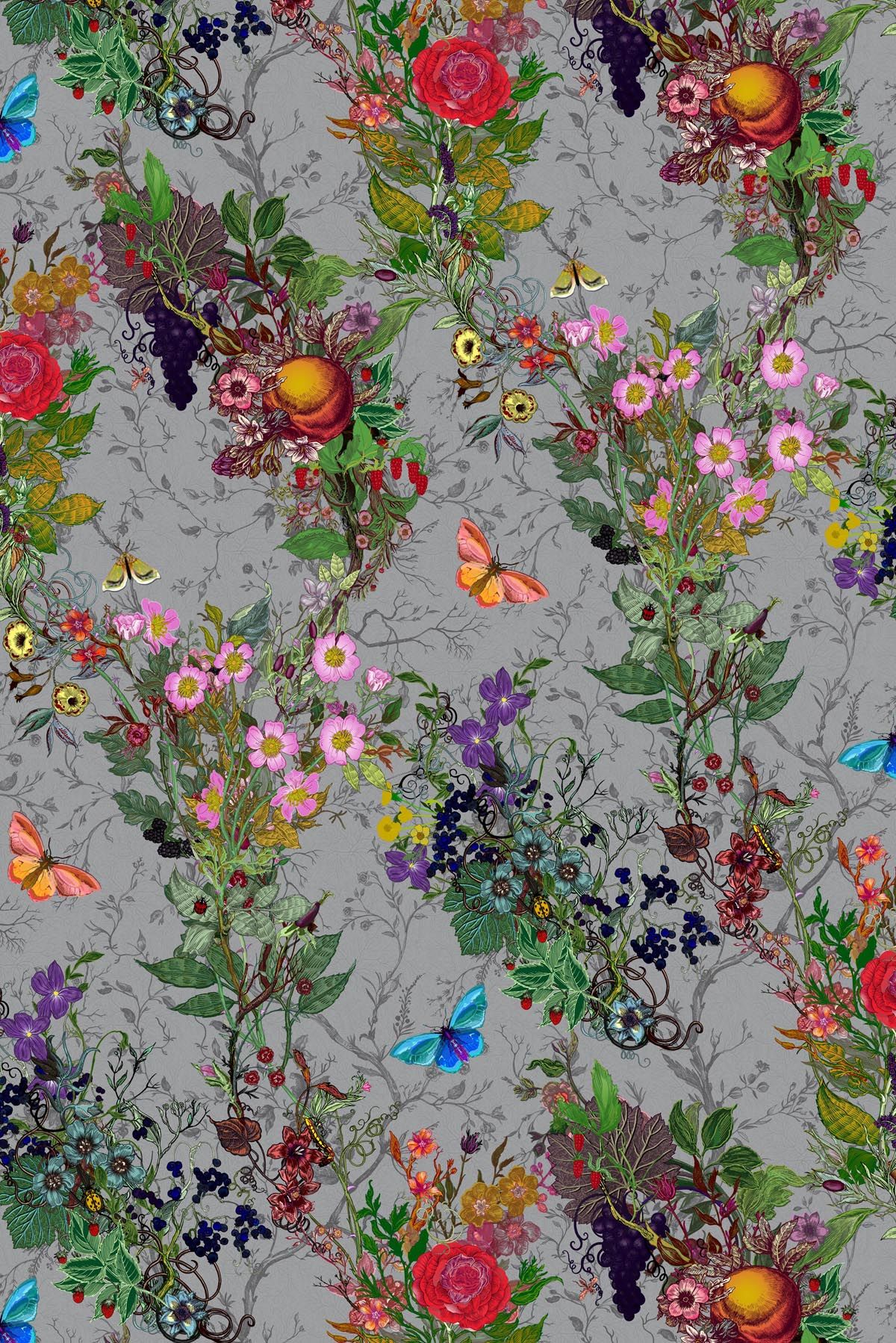 Timorous Beasties Wallcoverings Bloomsbury Garden Wallpaper