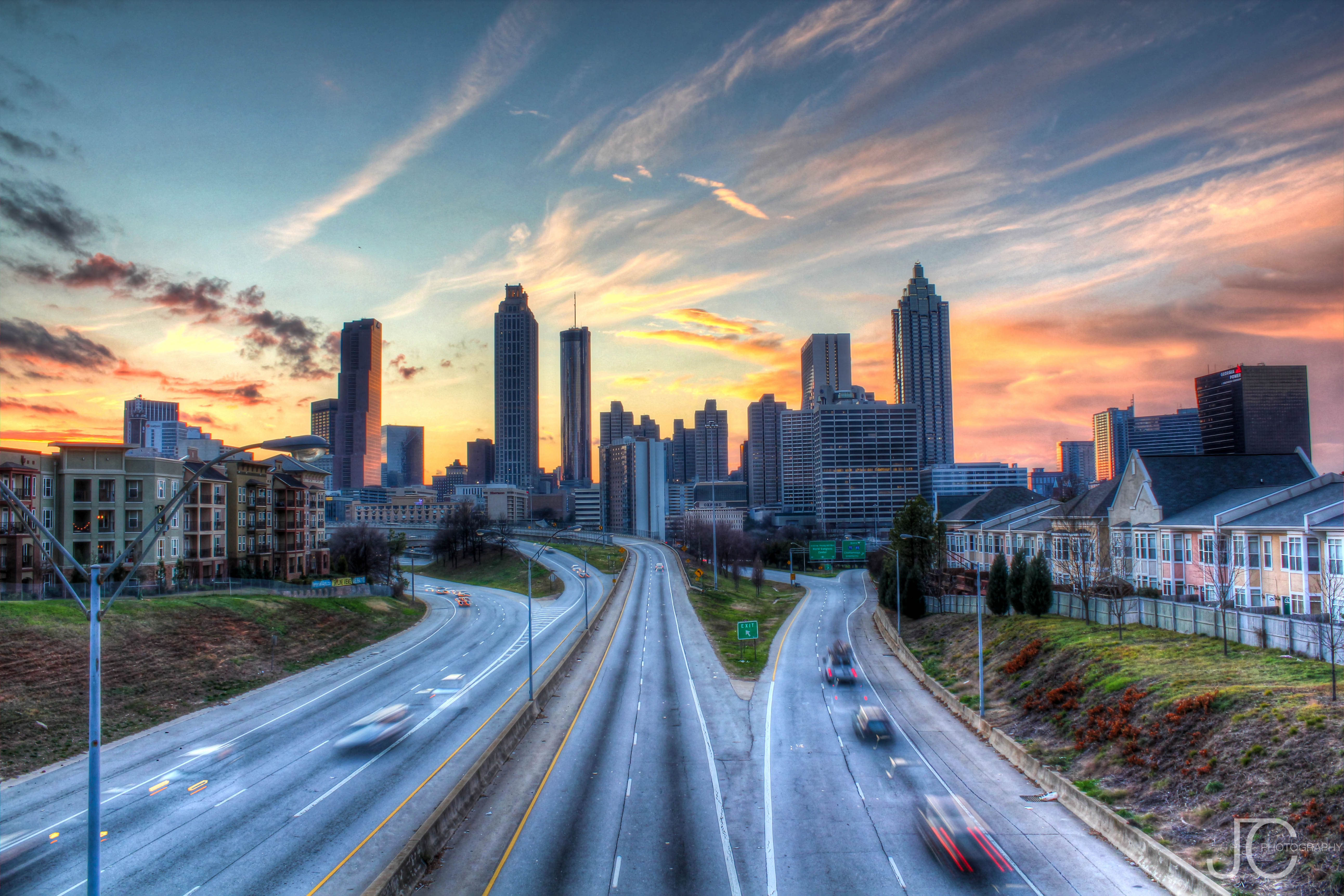 Atlanta Skyline Desktop And Mobile Wallpaper Wallippo