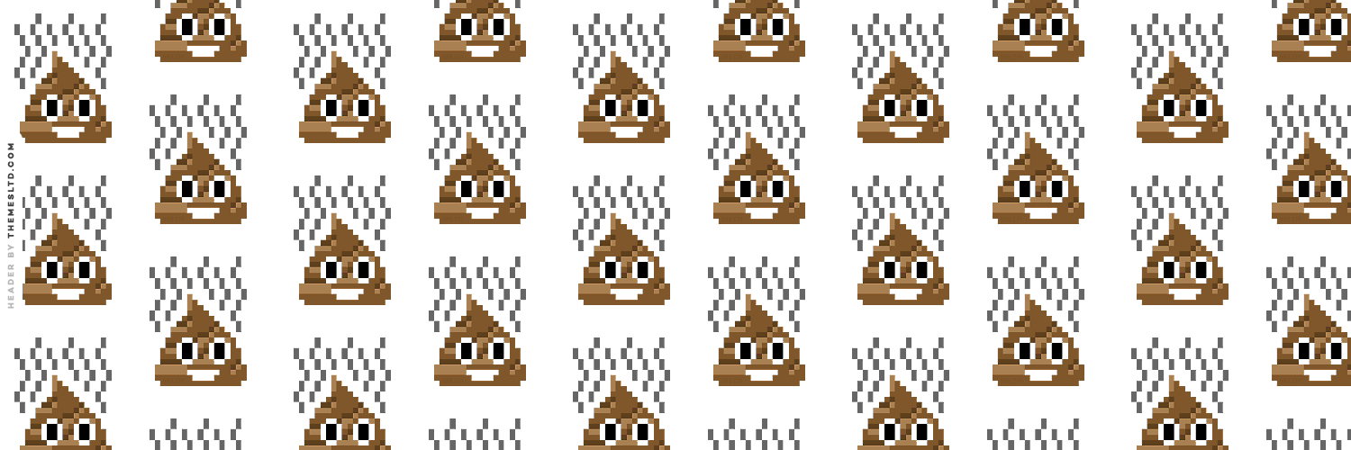 Stinky Pixel Poop Header Random Wallpaper