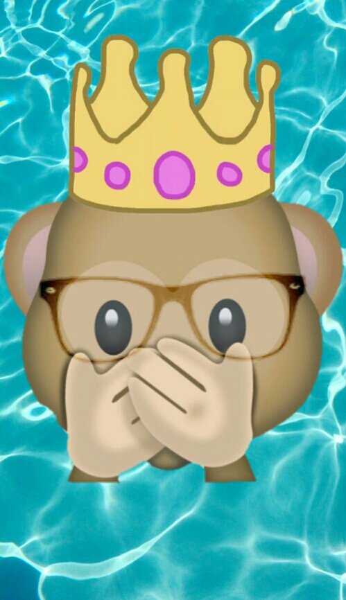 Background Colorful Emoji Glasses Monkey Queen Emojis