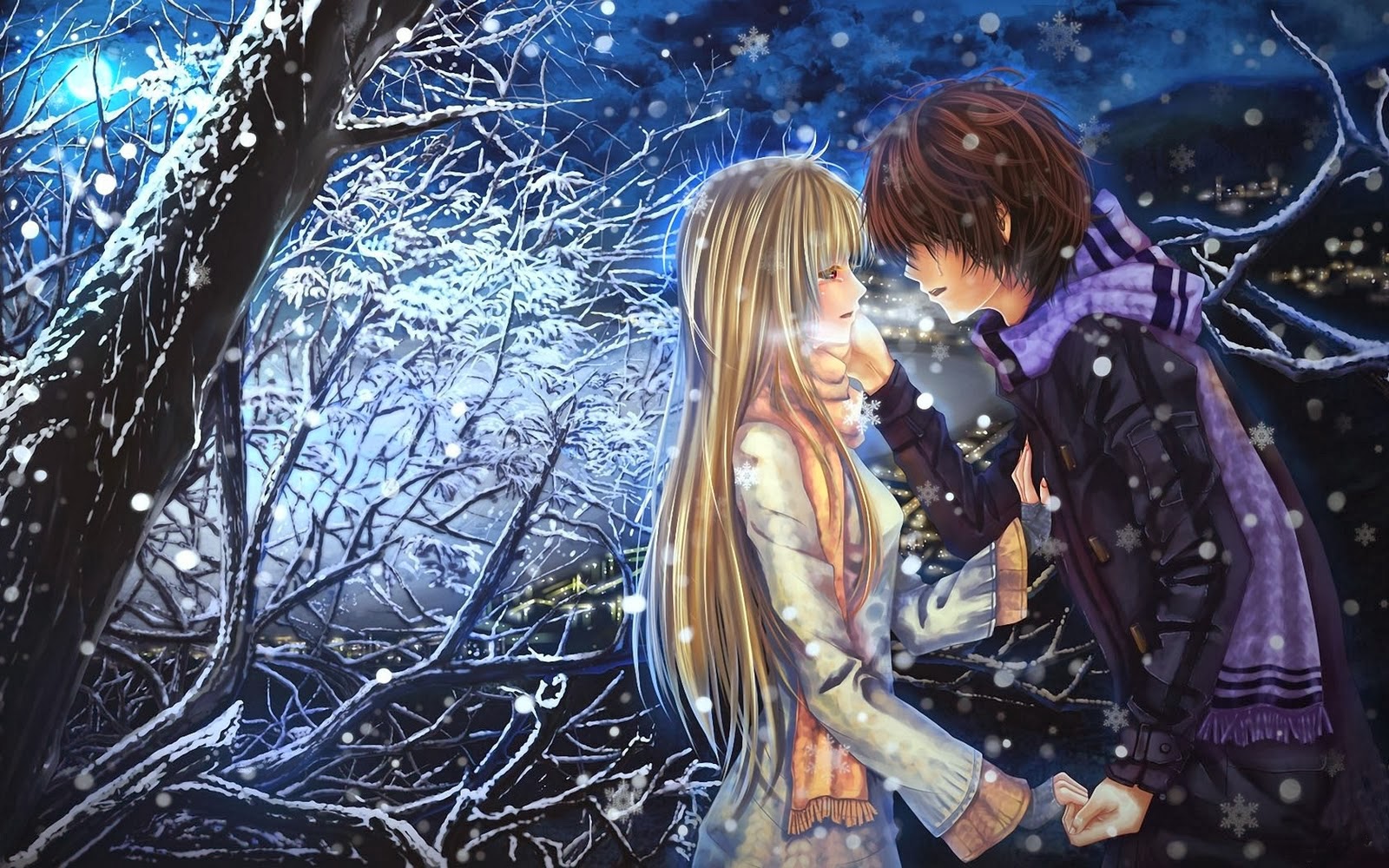 Cute Anime Couple Hugging Hd Wallpaper For Desktop Background Cute People   फट शयर