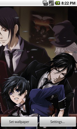 View bigger   Black Butler Live Wallpaper for Android screenshot 307x512
