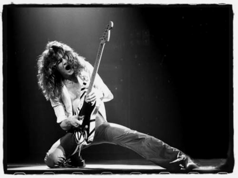 Eddie Van Halen Rock Guitar Legends Wallpaper