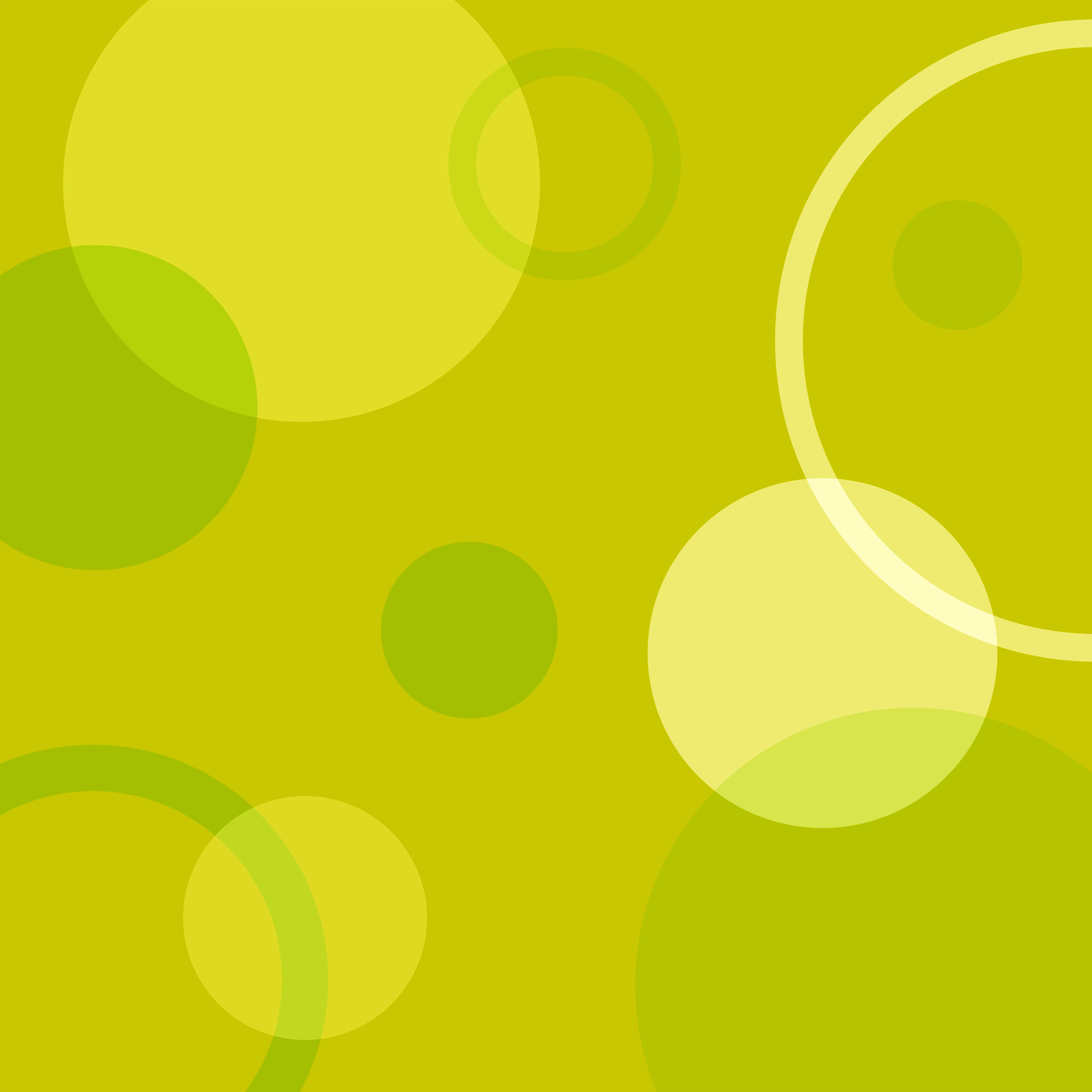 Yellow Green Circles Pattern