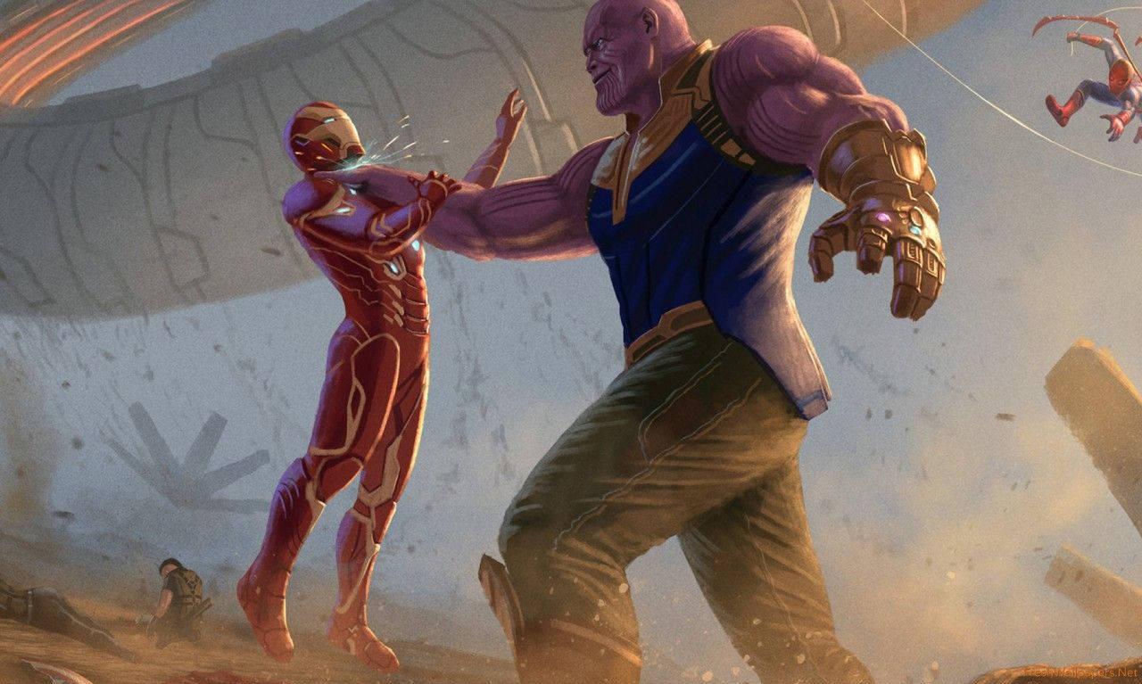 Thanos Faces The Universe With Powerful Infinity
