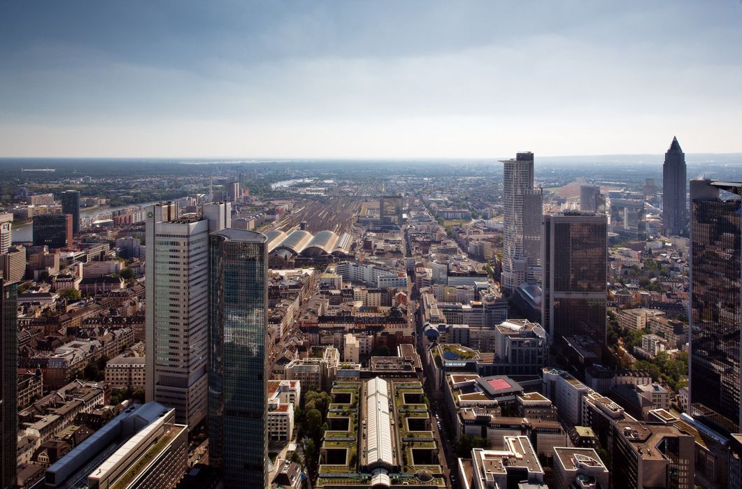 Ffm Hbf Frankfurt City Germany Europe Building Wallpaper