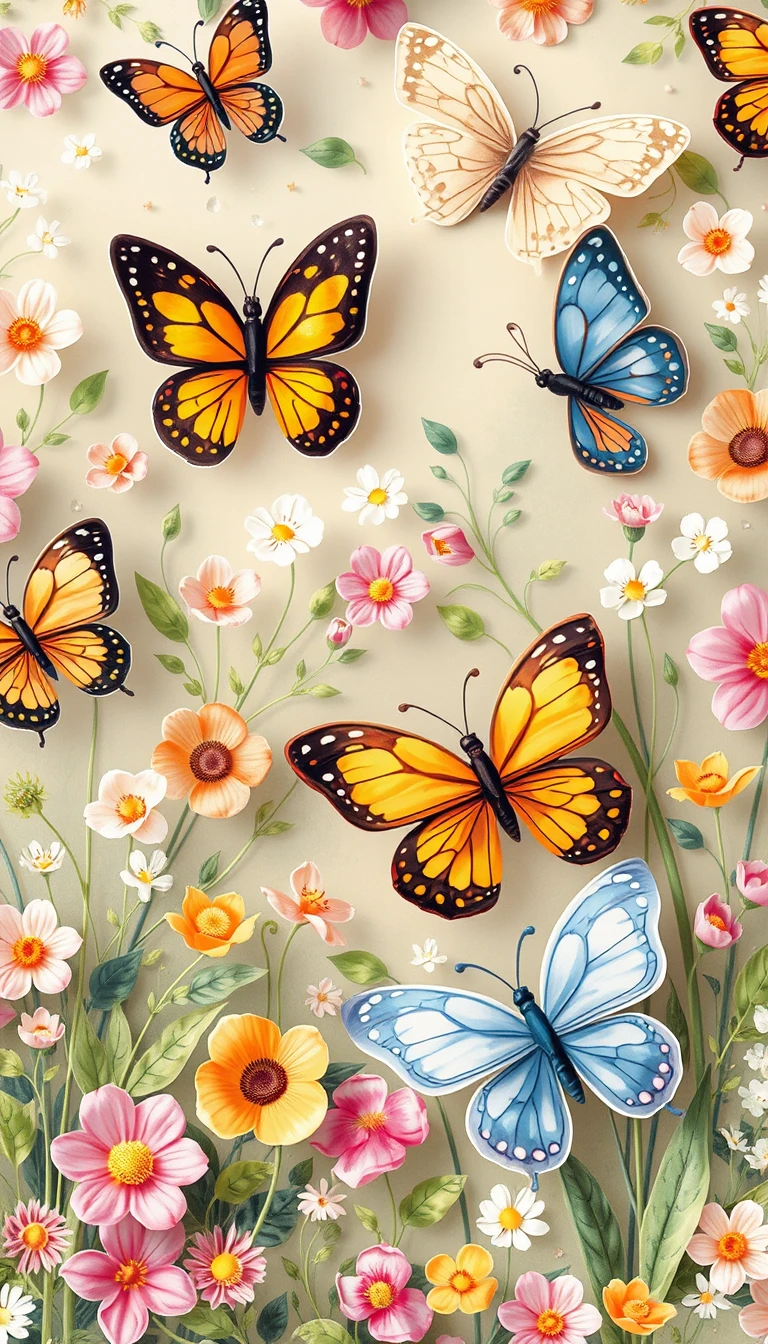 Cute Butterfly Wallpaper