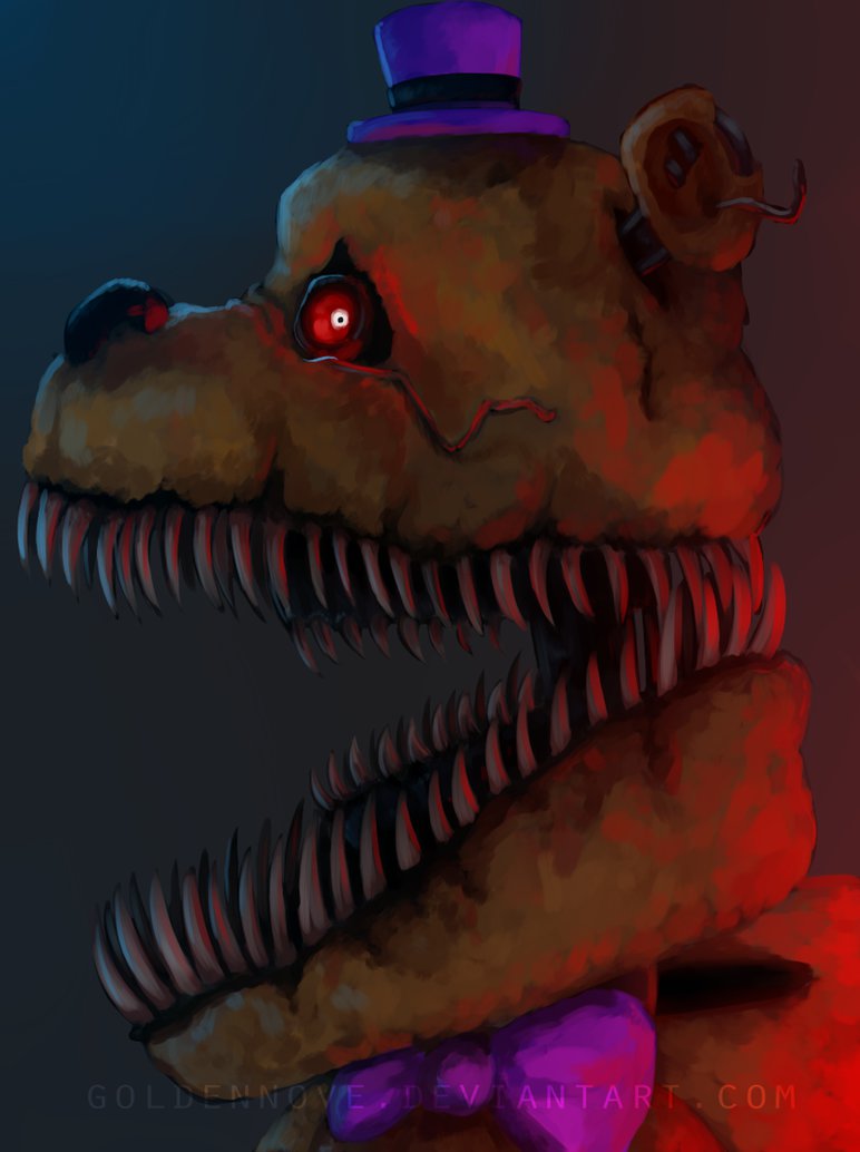 Nightmare Fredbear By Goldennove
