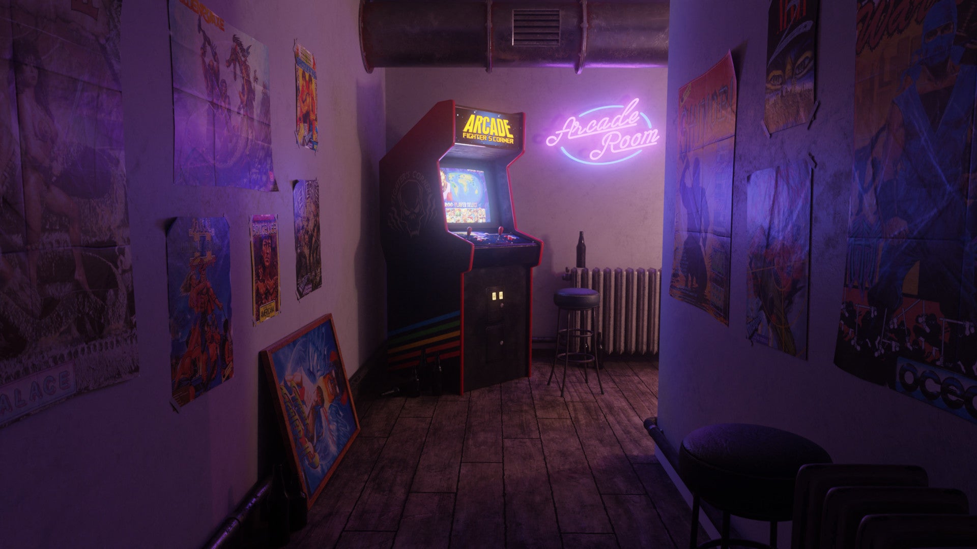 Arcade Room R Wallpaper