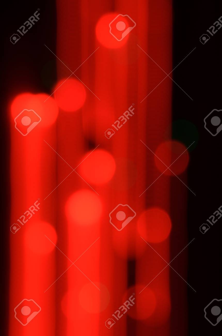 Red Lights In Ascension Blurred Background With