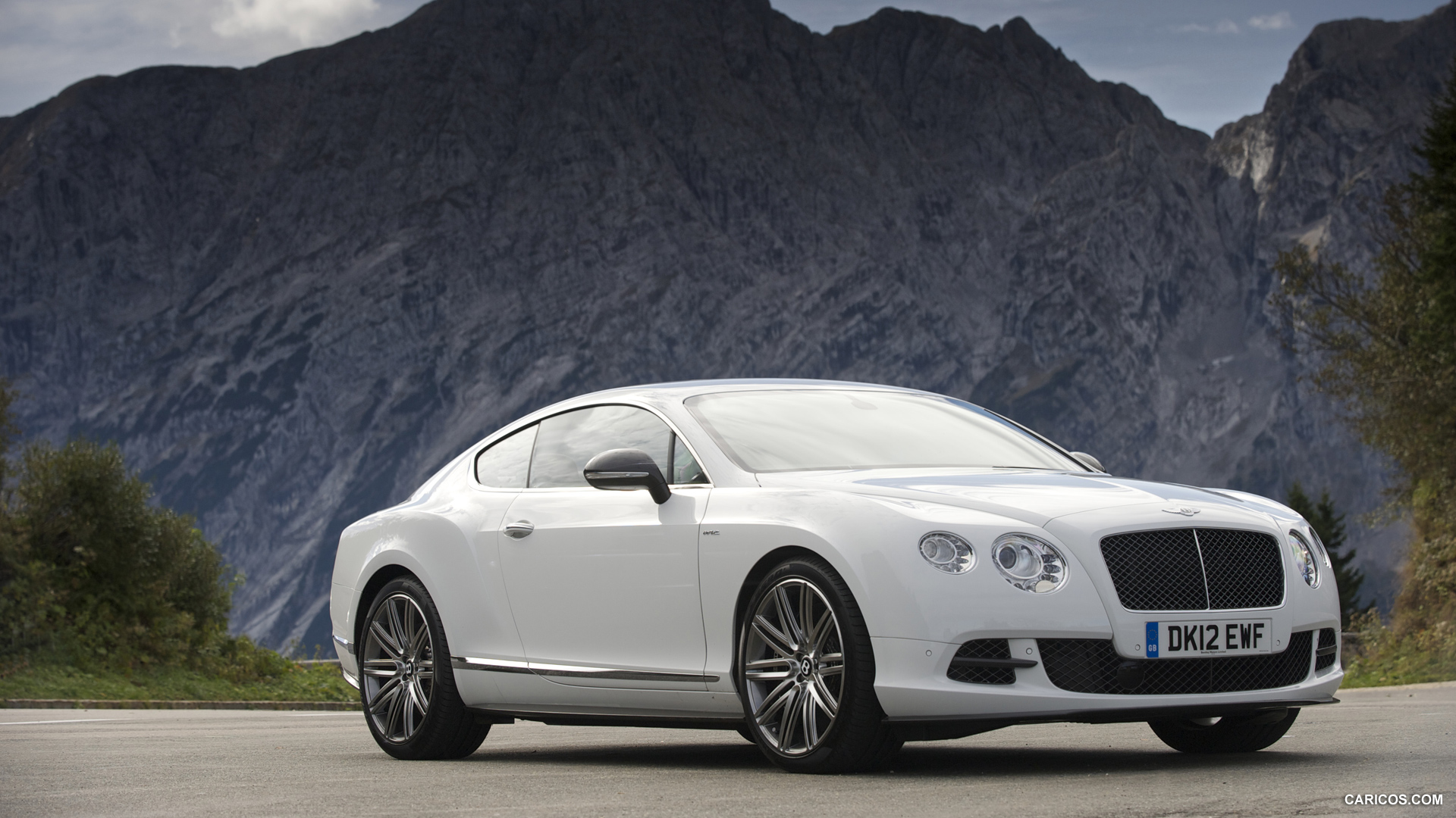 Bentley Continental Gt Speed Artica White Front HD