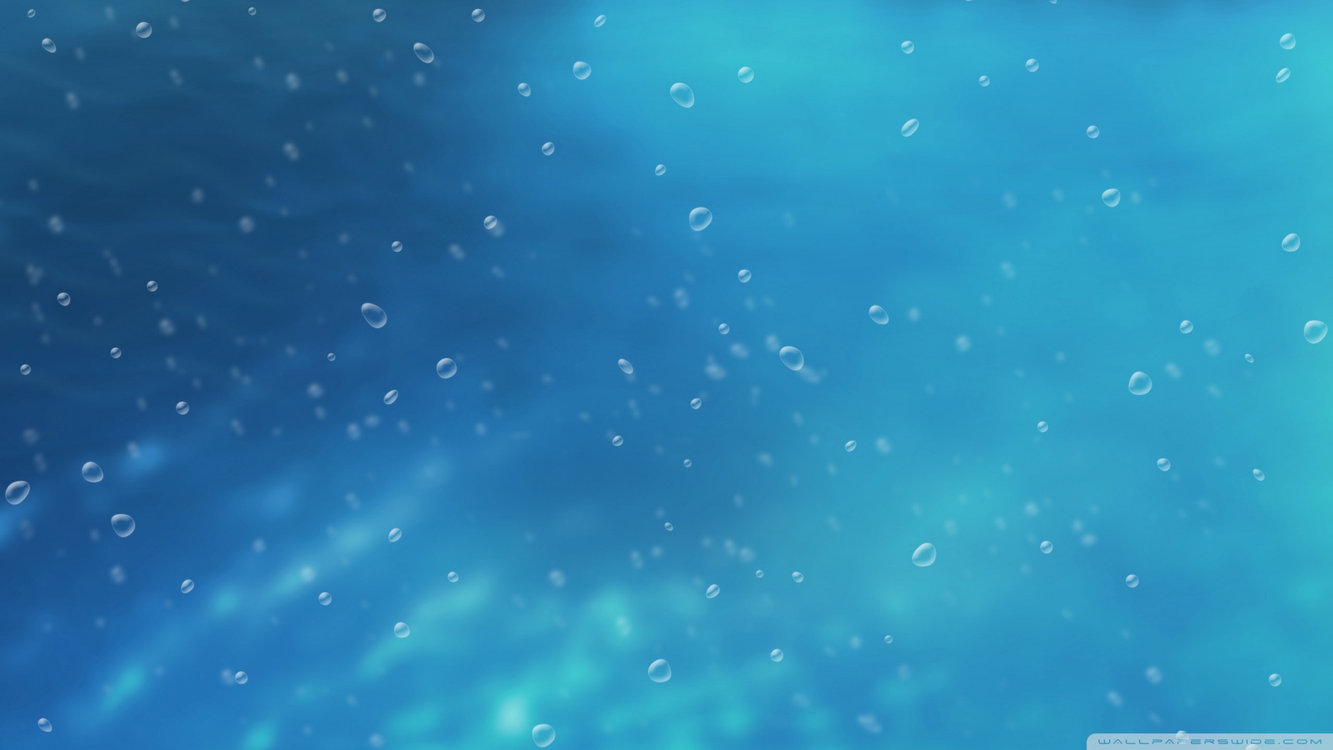 Light Blue Background With Bubbles Wallpaper