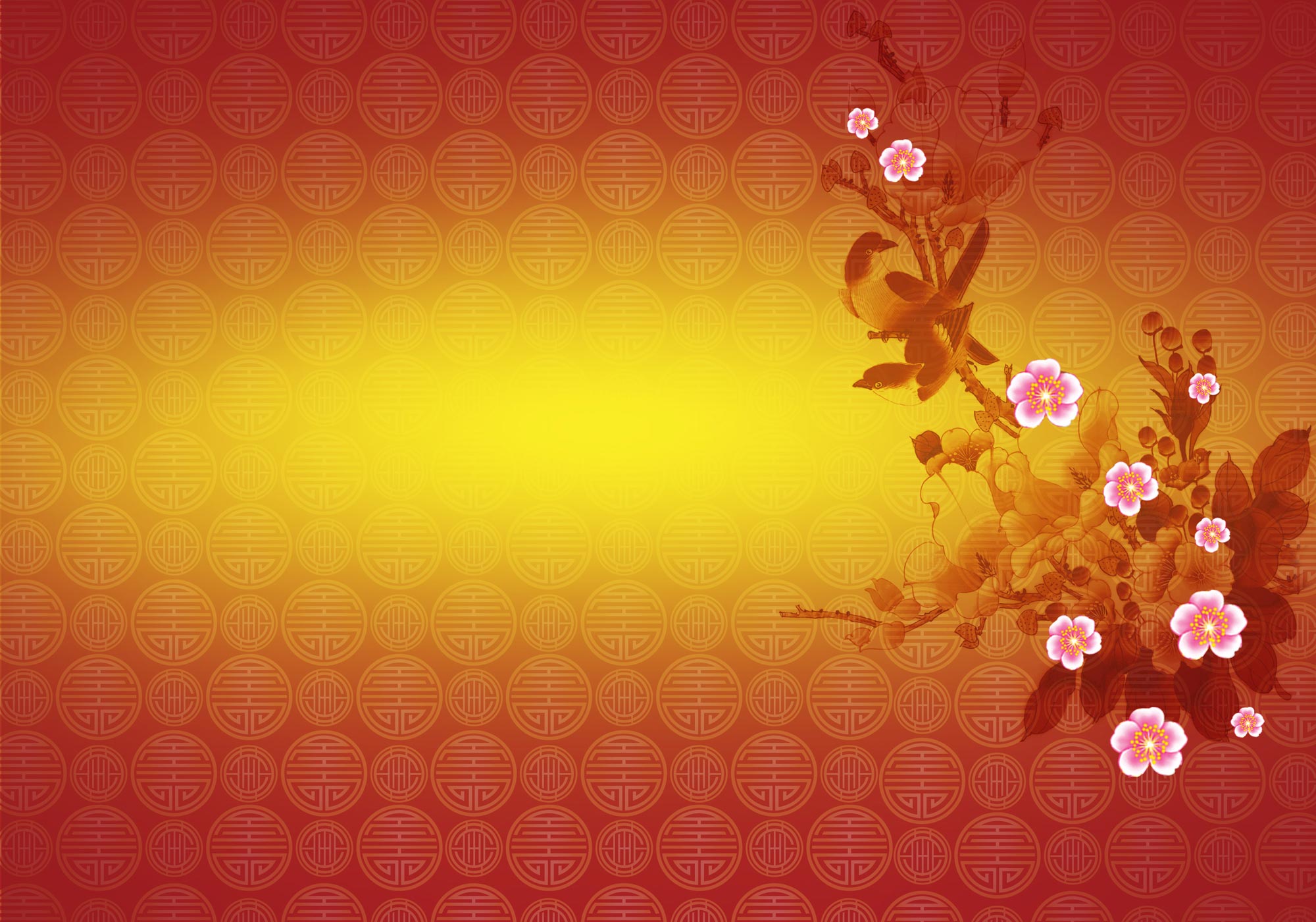 Chinese New Year Background Design With Psd File