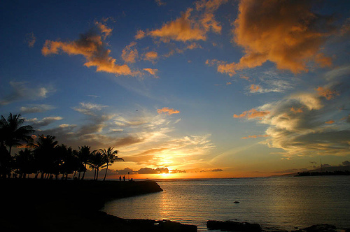 Hawaii beach sunset wallpapers November 2011