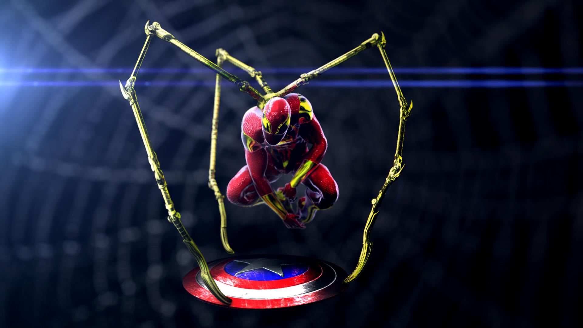 Iron Spider Man artwork by Kevin Lim