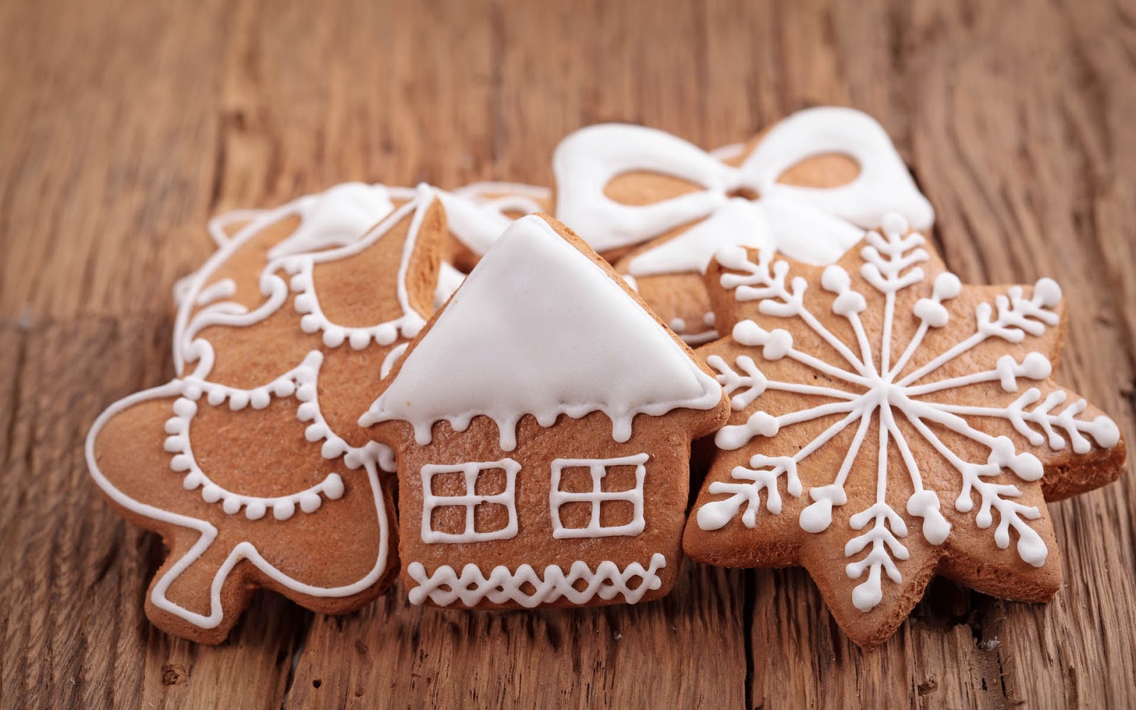 HD Christmas Wallpaper Cookies Close Up Picture