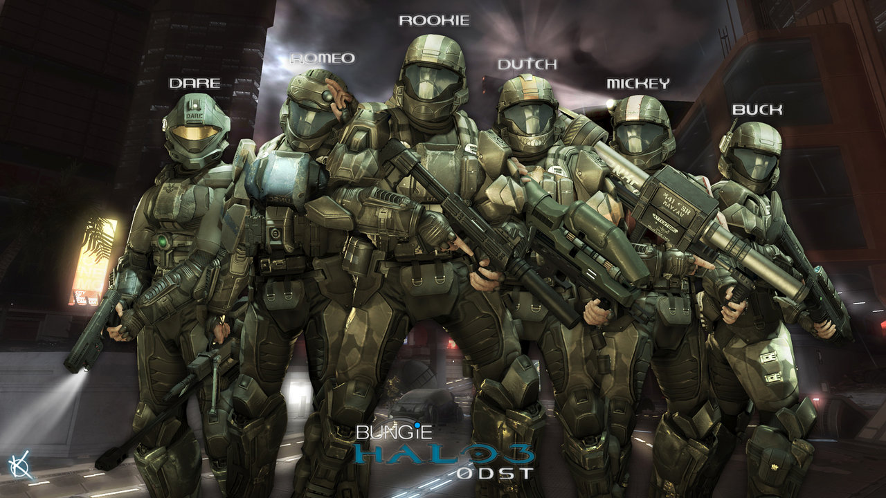 Halo Odst Team Wallpaper Background Bungie Microsoft Xbox Fps
