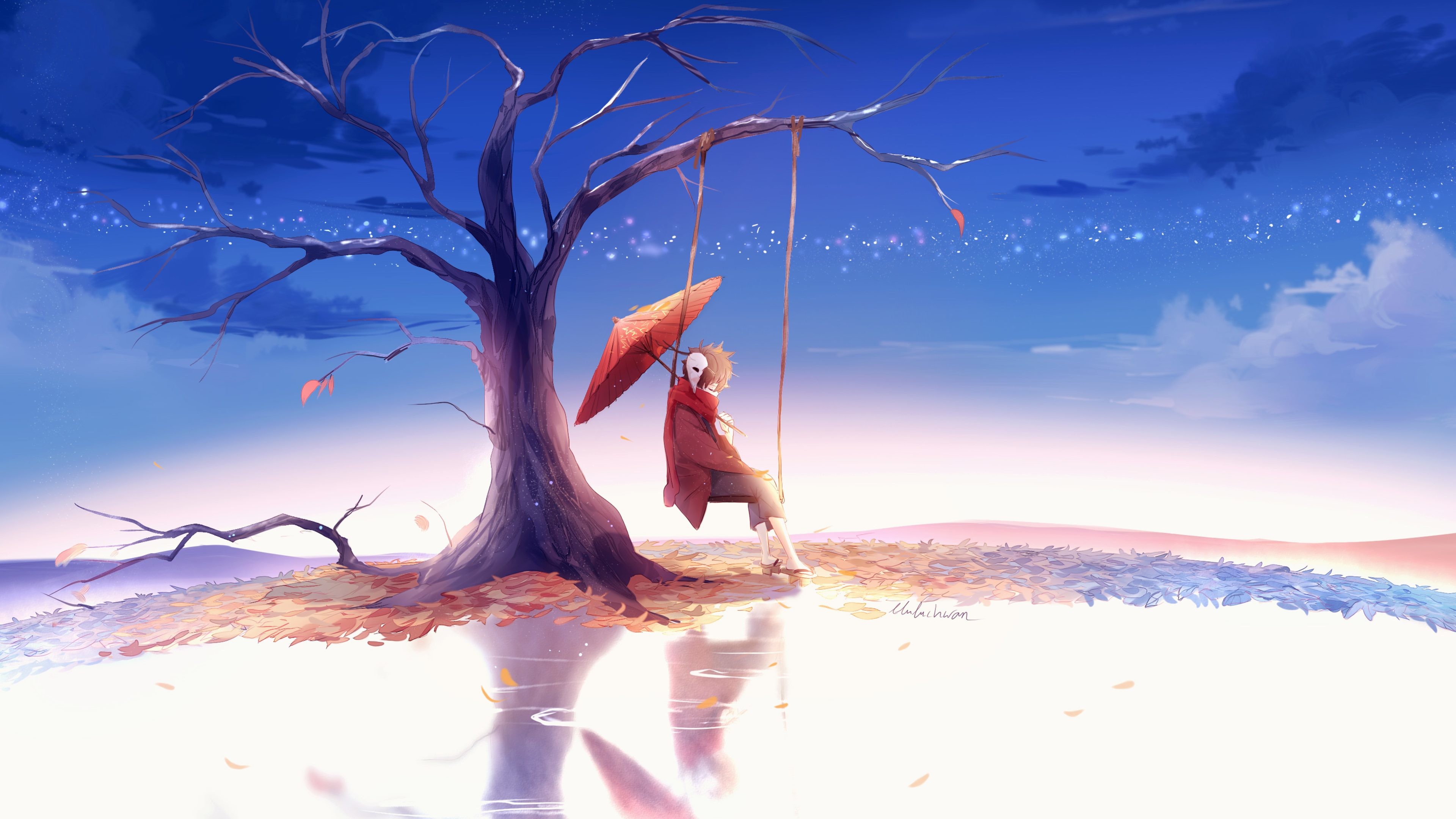 Rain Sad Anime Wallpaper 4k Image