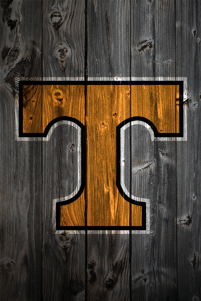 Tennessee Volunteers Wood iPhone Background Photo Sharing
