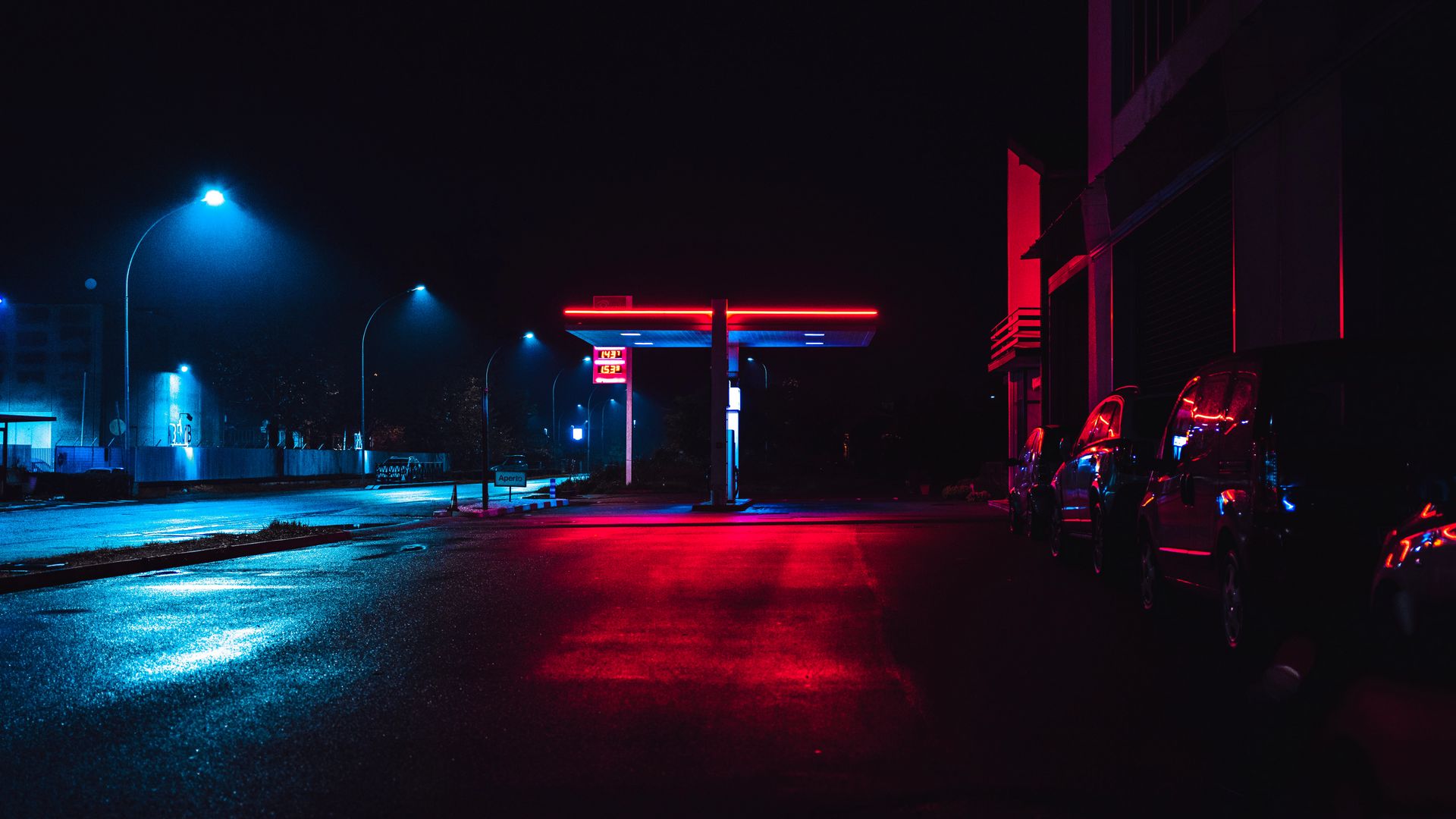 Night City Street Neon Lights 4k HD Wallpaper Image 43e