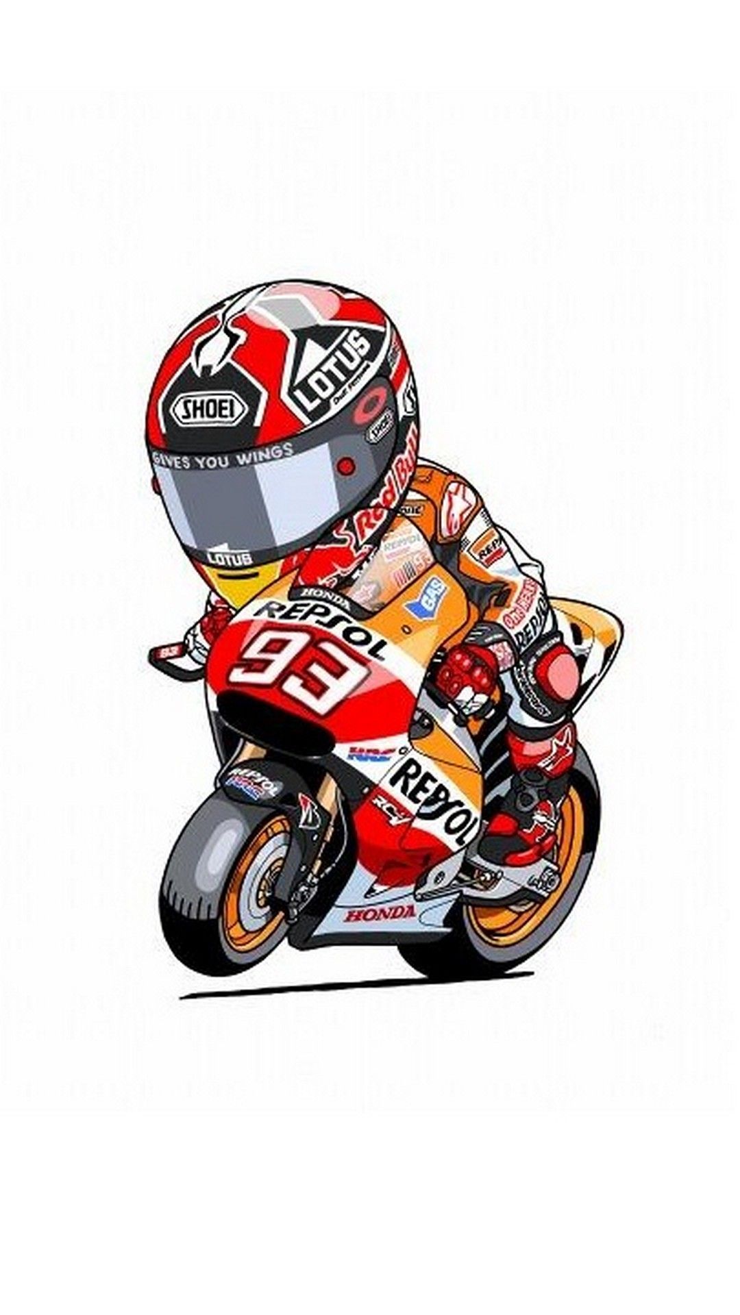 Animated Marc Marquez iPhone Wallpaper Road Racing Marc 1080x1920