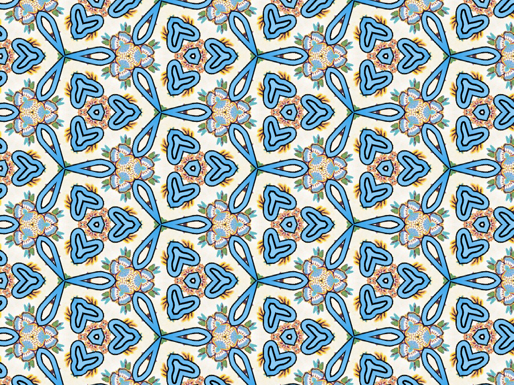Background Pattern Made From The Original Vintage Indian Flower Print