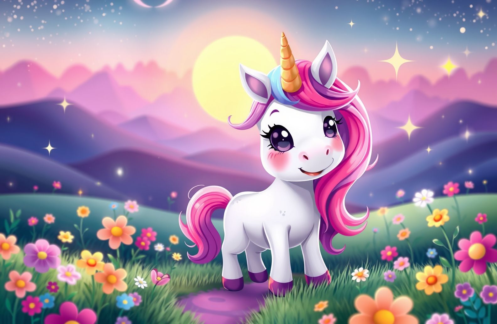 Cute Unicorn Wallpaper