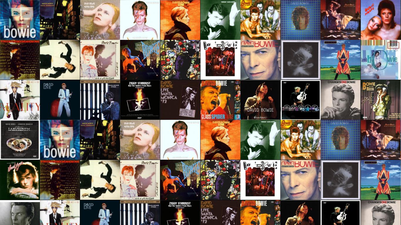 David Bowie Wallpaper Tiled