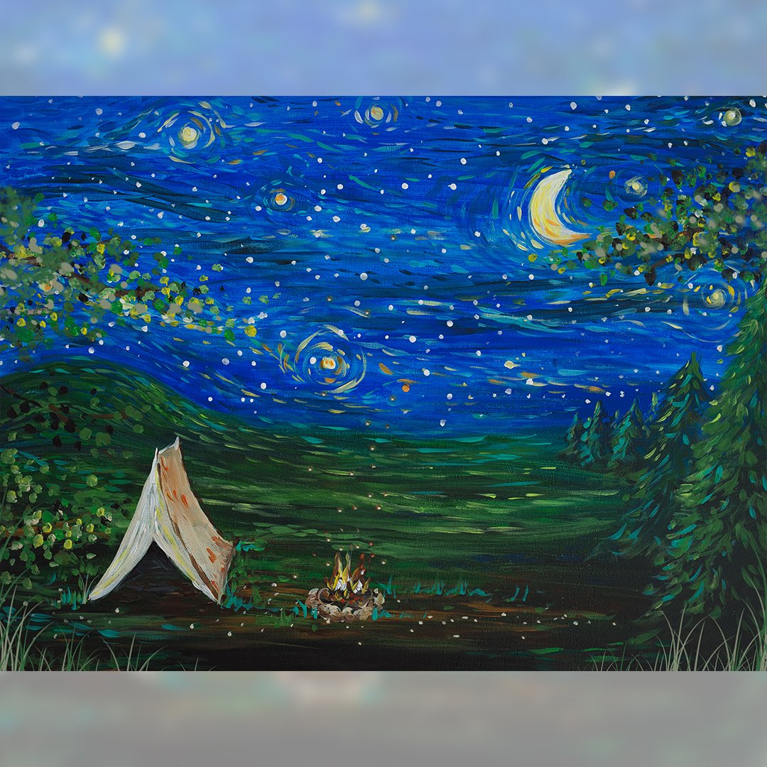 Twilight Camping Intuition Background