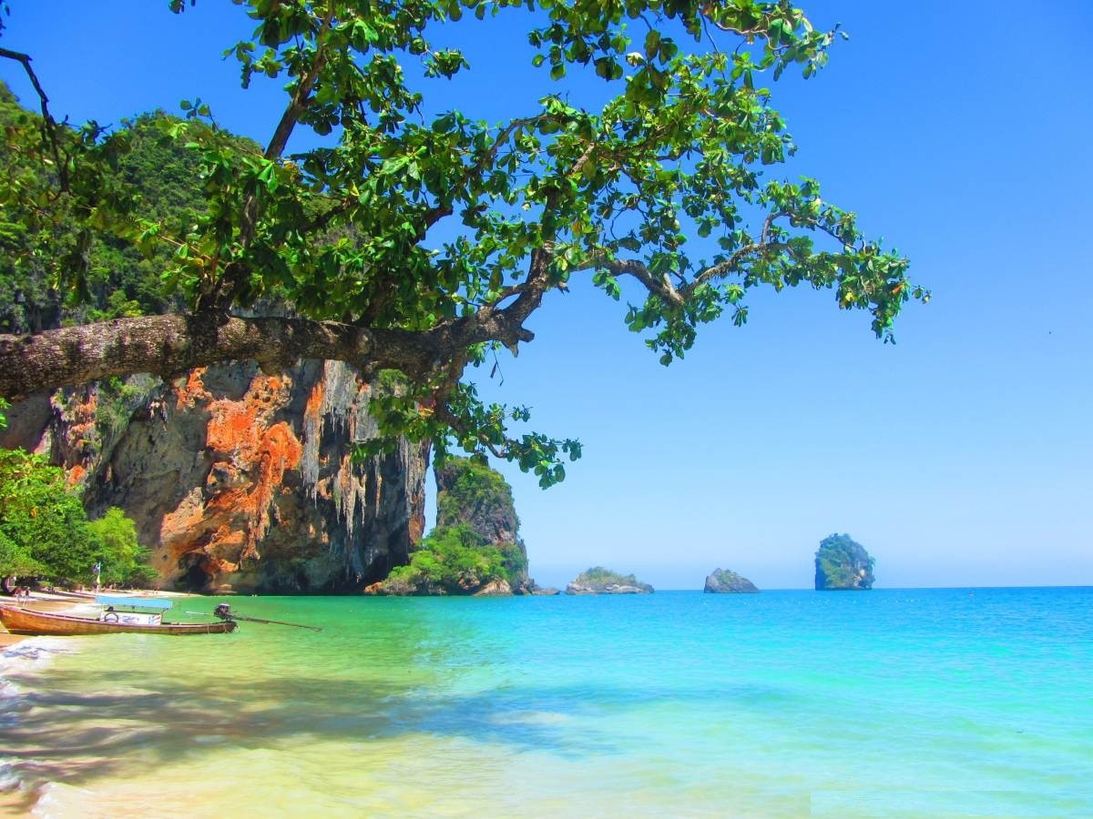 Railay Beach Thailand Widescreen HD Wallpaper For Desktop