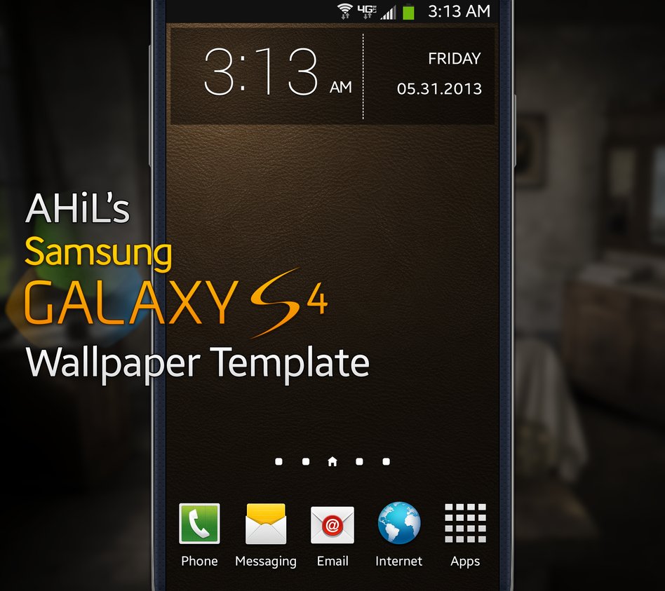 Ahil S Samsung Galaxy S4 Wallpaper Template By Jesselax