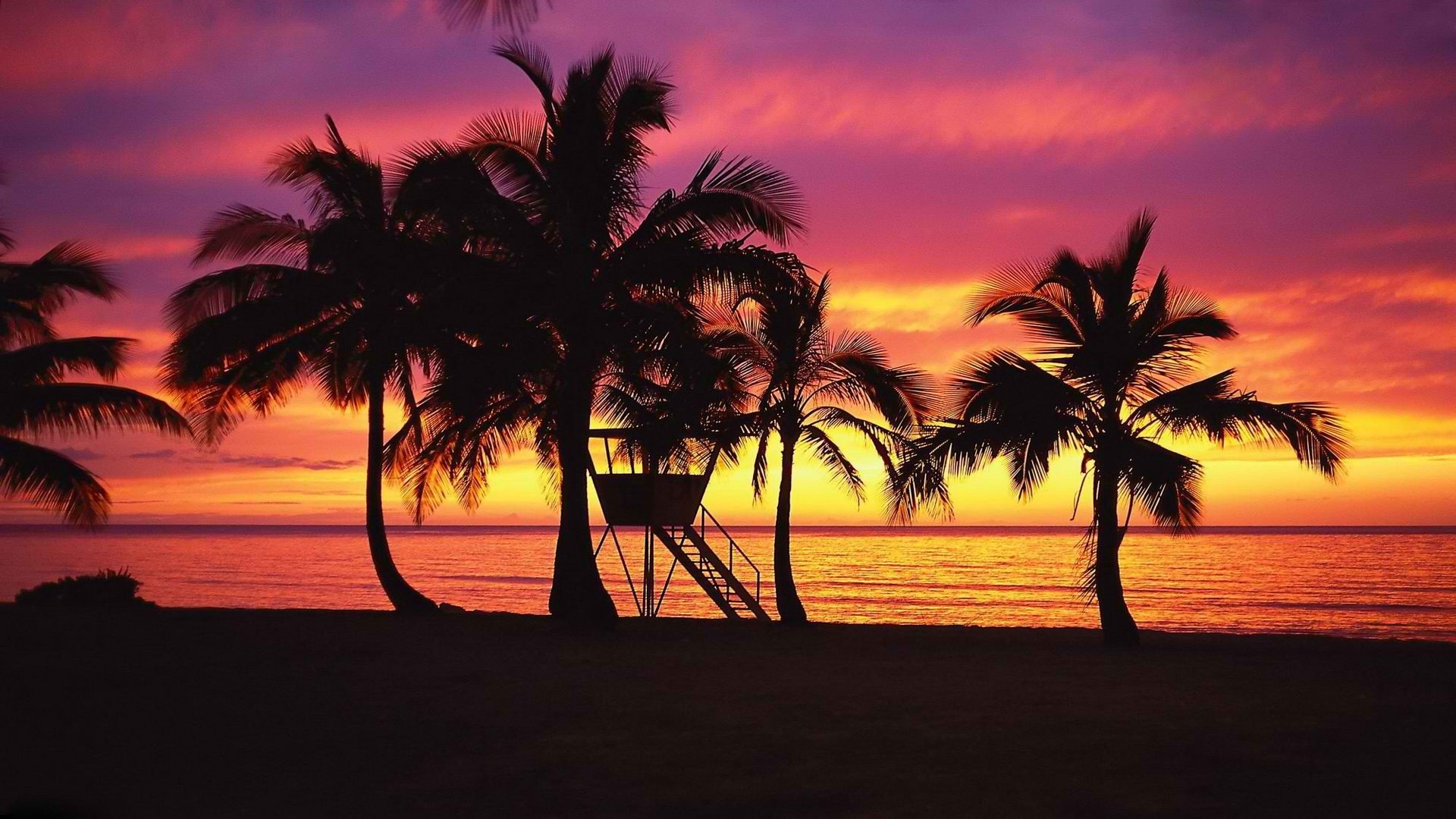 Sunset Hawaii Oahu Wallpaper