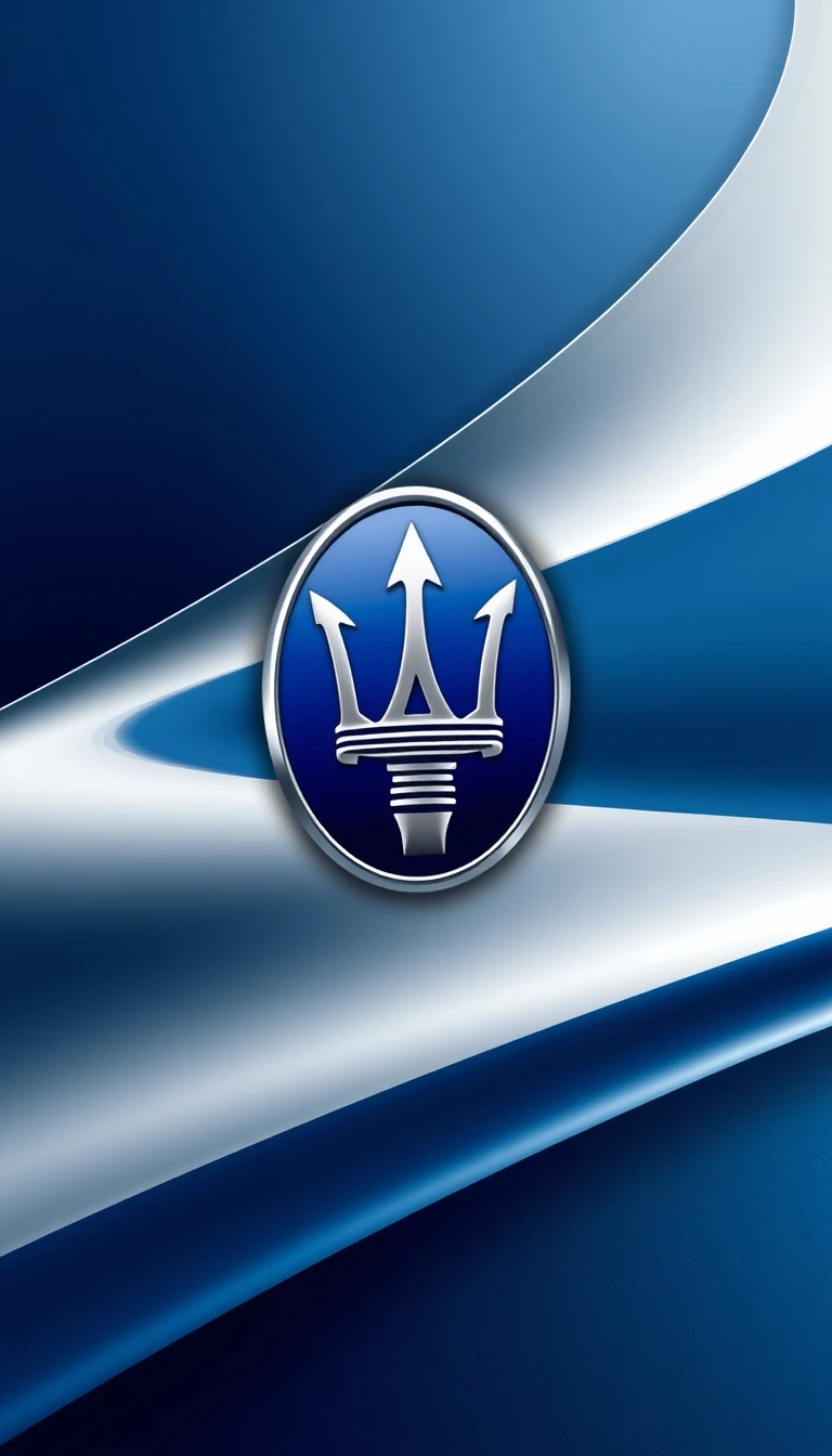Maserati Logo Phone Wallpaper