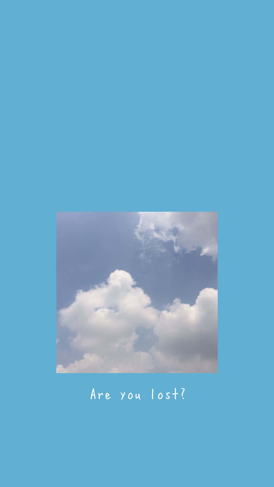 Cute Blue iPhone Wallpaper