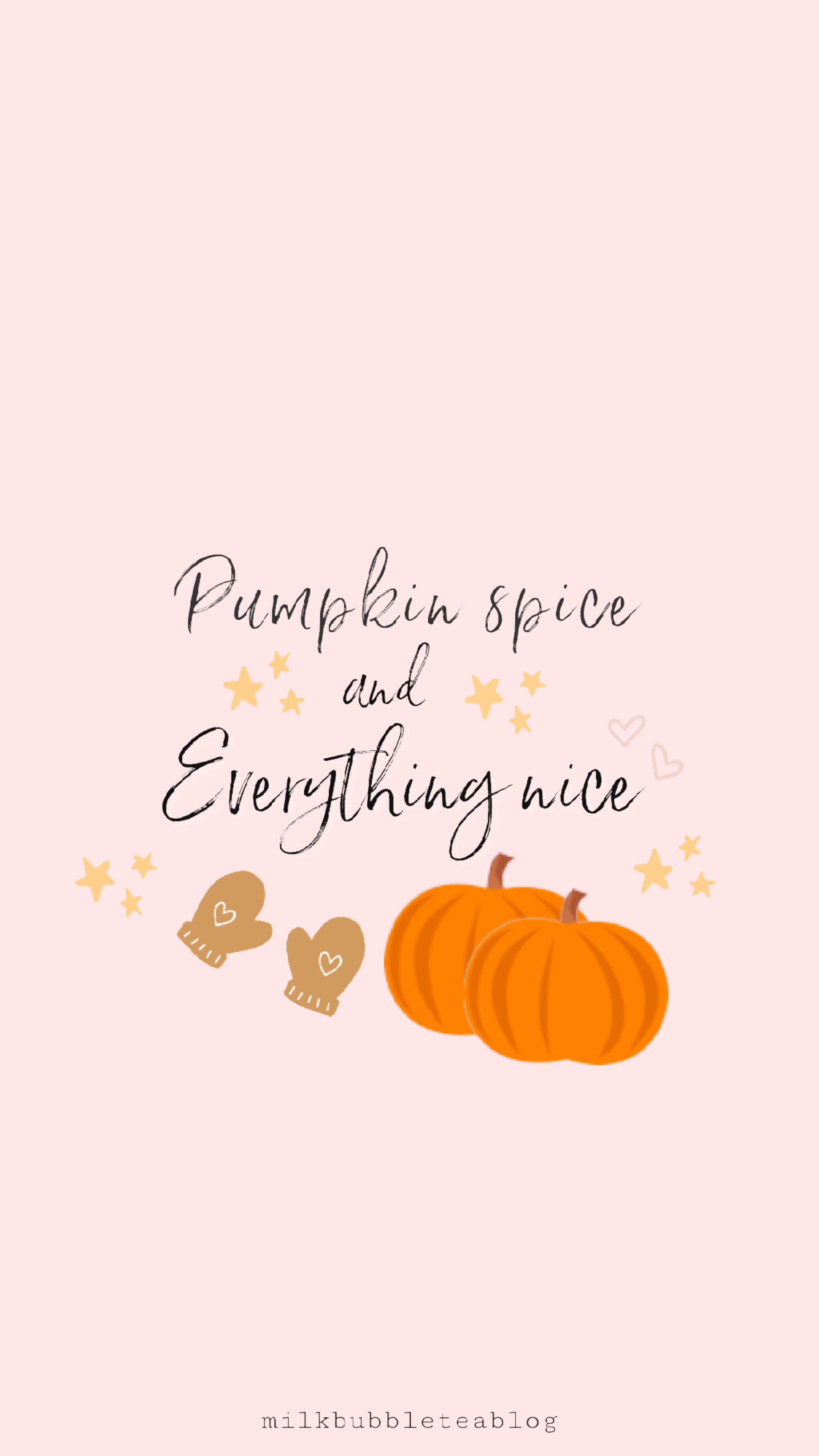Autumn Fall iPhone Wallpaper Milk Bubble Tea