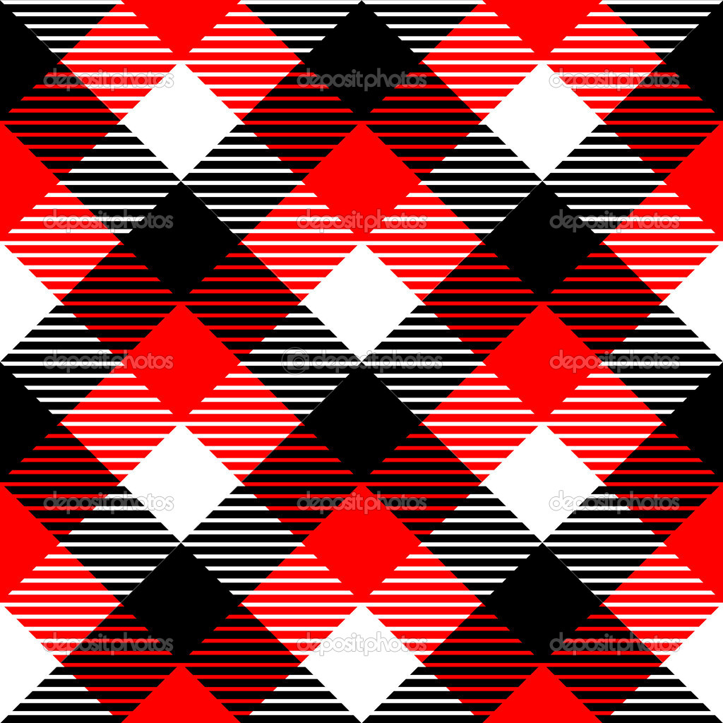 Red And Black Plaid Wallpaper Displaying Image For
