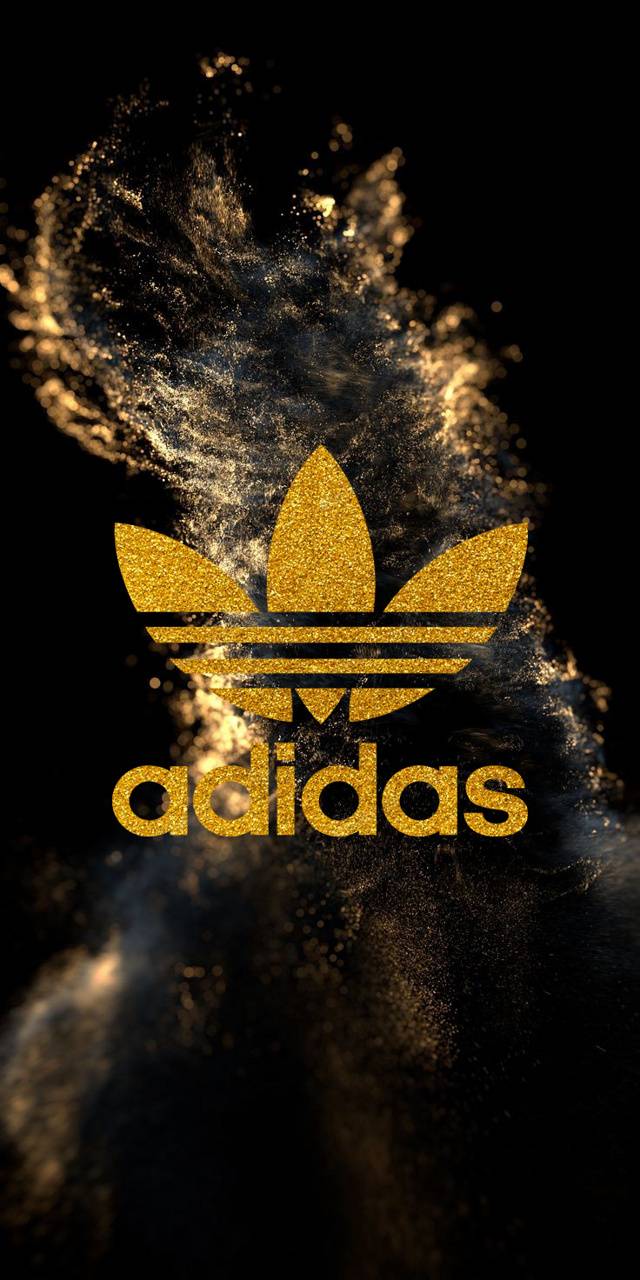 Gold Adidas Logo Wallpapers on WallpaperDog 640x1280