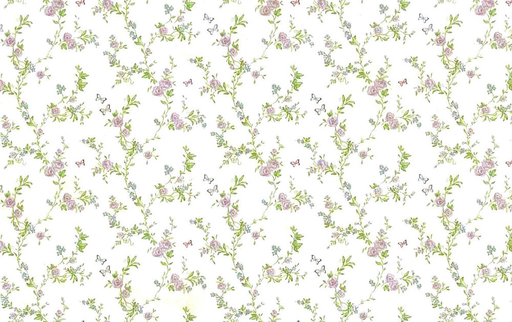 Victorian Lavender Roses Wallpaper Green Vines Horizon Hh30012 Double