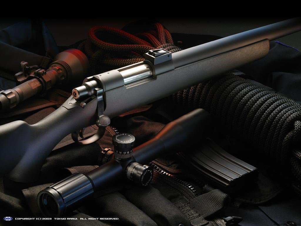 Rifle Gun Desktop Wallpaper