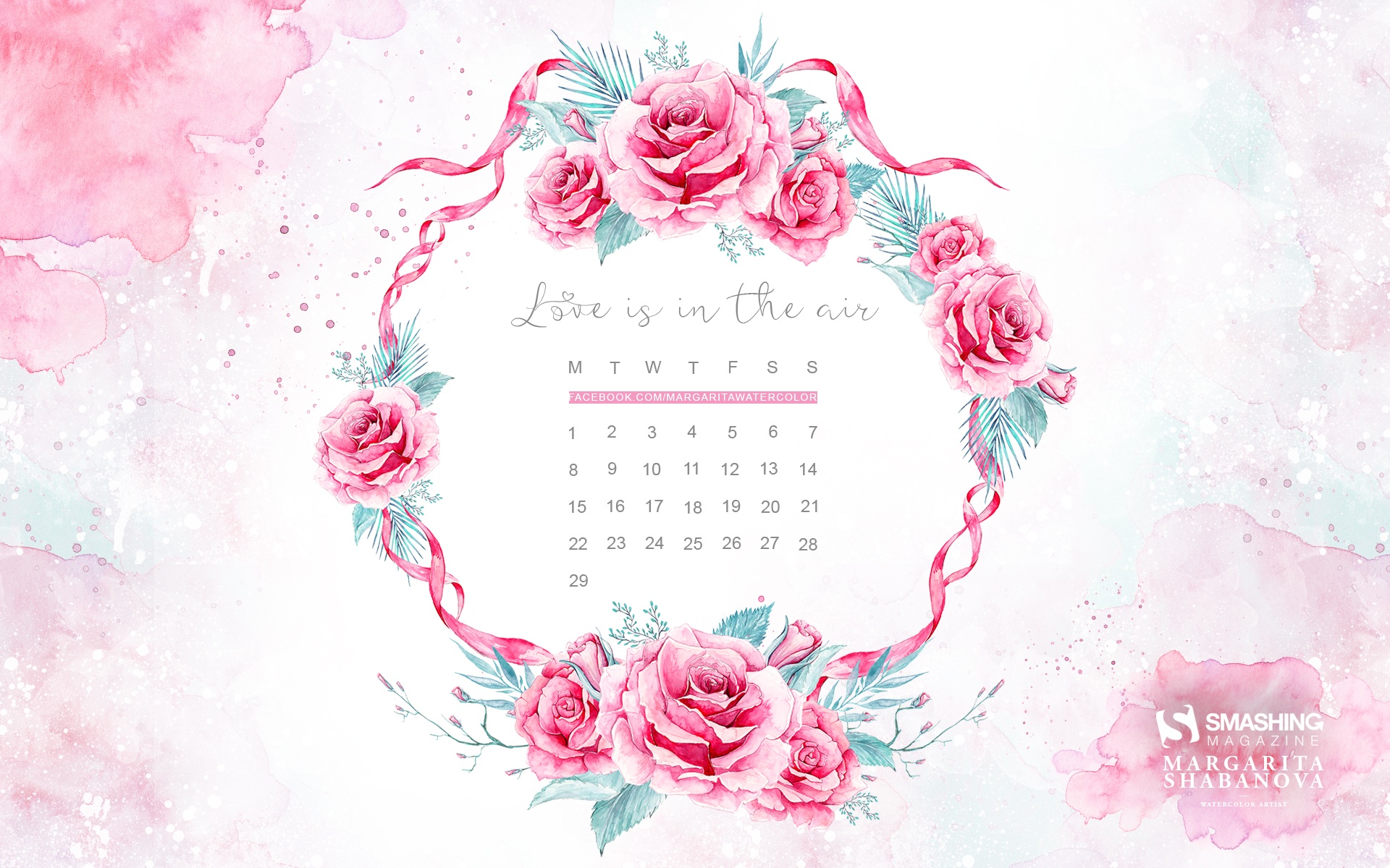 Month Year Calendar Wallpaper