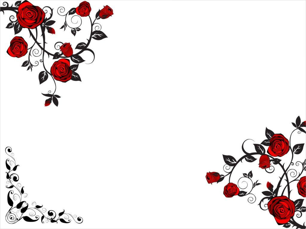 Red Flower Background Wallpaper Creatives