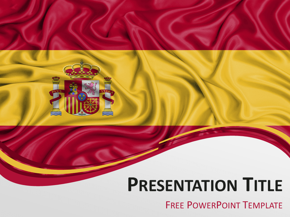 Spain Flag Powerpoint Template Presentationgo