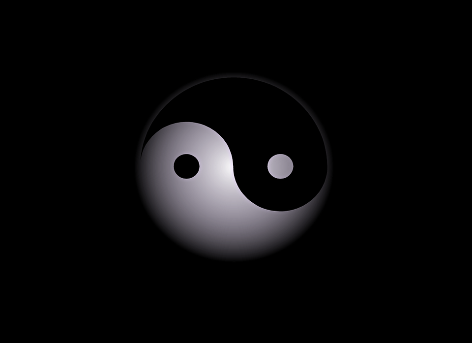 Yin Yang Abstract Background Image On