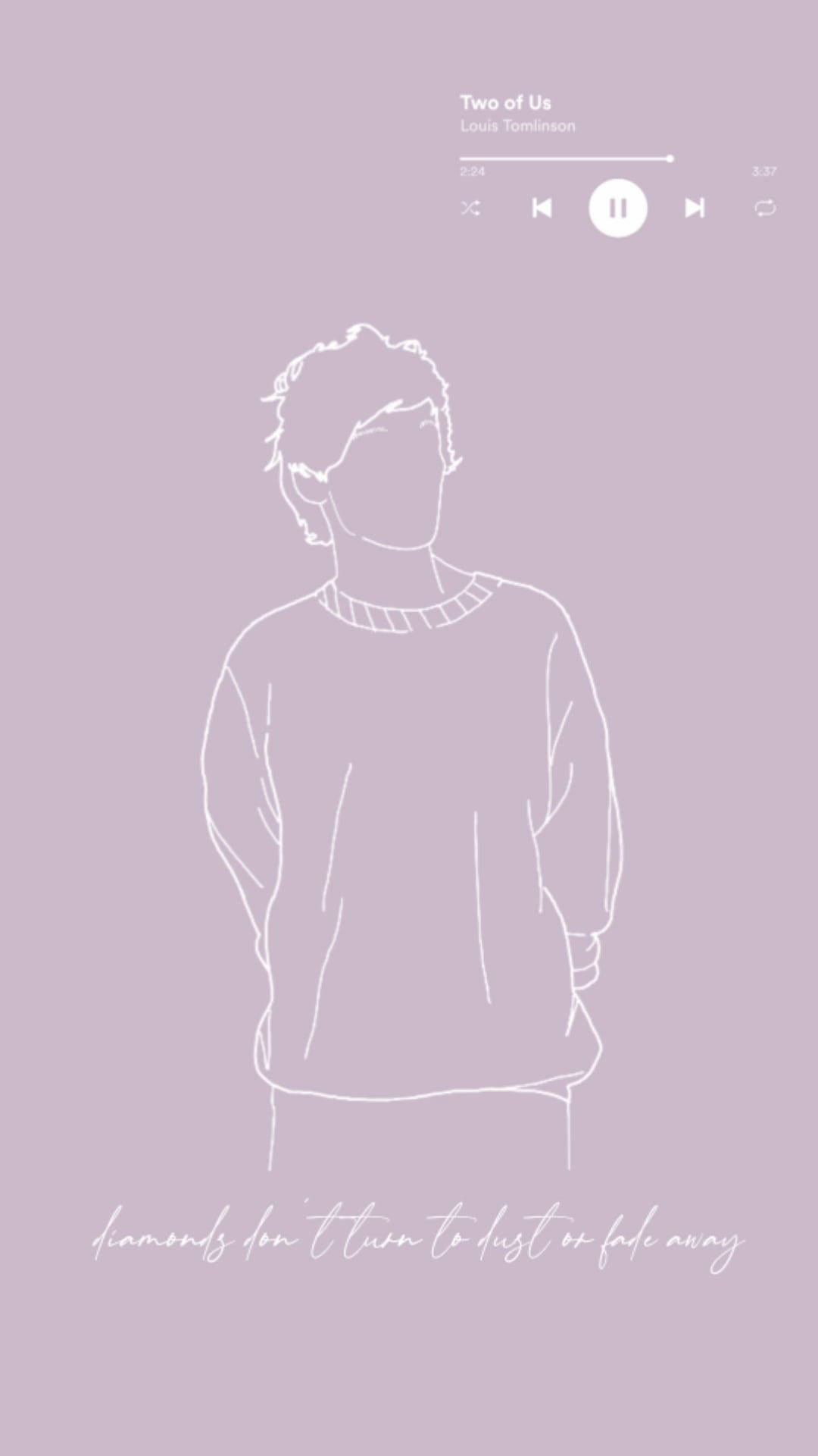 Minimalist Purple Louis Tomlinson L6dr8os3jl7awpre Wallpaper